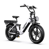 Electric Bike ONESPORT OT08 PRO - Motor 500W Battery 48V18AH*2 20 Inch Disc Brakes - White